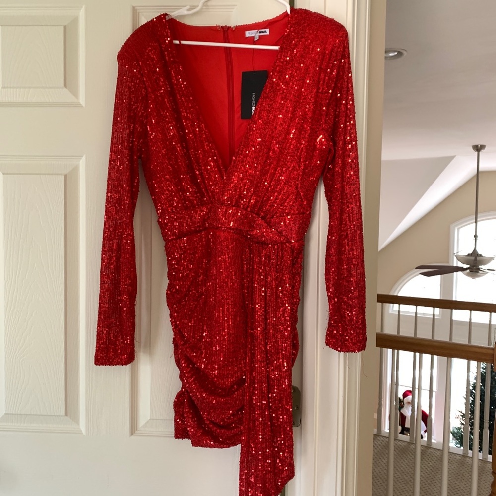 Fashion nova center stage mini dress